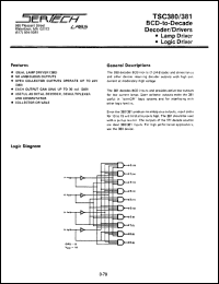TC381AL/CL datasheet: High Noise Immunity Logic TC381AL/CL