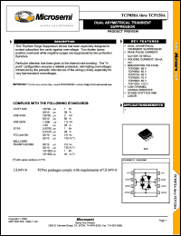 TCP072A datasheet: Thyristor Surge Suppressor TCP072A