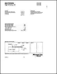 UES1304 datasheet: Ultra Fast Rectifier (less than 100ns) UES1304