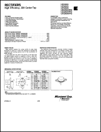 UES2605 datasheet: Ultra Fast Rectifier (less than 100ns) UES2605