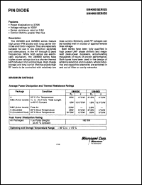 UM4001 datasheet: PIN Diode UM4001