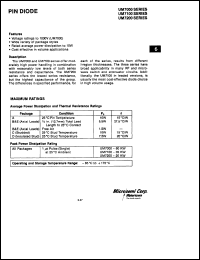 UM7002 datasheet: PIN Diode UM7002