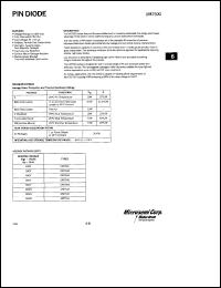 UM7501 datasheet: PIN Diode UM7501