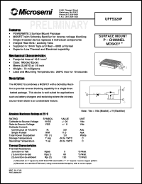 UPFS320P datasheet: MOSKEY(MOSFET-Schottky) UPFS320P