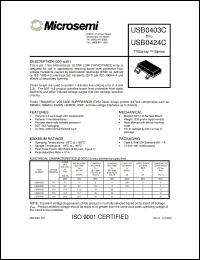 USB0405C datasheet: Transient Voltage Suppressor USB0405C