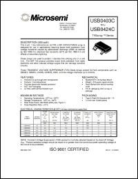 USB0424C datasheet: Transient Voltage Suppressor USB0424C