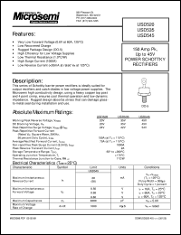 USD520 datasheet: Schottky Rectifier USD520