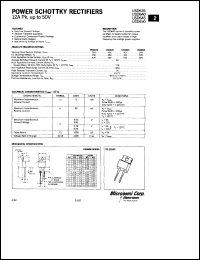 USD635 datasheet: Schottky Rectifier USD635