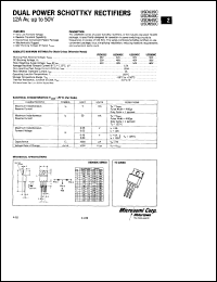 USD640C datasheet: Schottky Rectifier USD640C