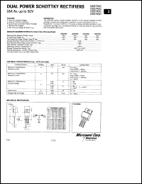 USD740C datasheet: Schottky Rectifier USD740C