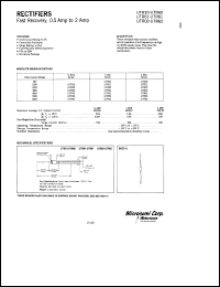 UTR21 datasheet: Fast Rectifier (100-500ns) UTR21