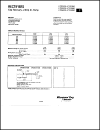 UTR2305 datasheet: Fast Rectifier (100-500ns) UTR2305