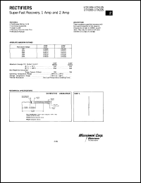 UTX125 datasheet: Fast Rectifier (100-500ns) UTX125