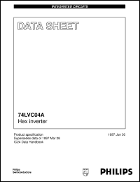 74LVC04ADB datasheet: Hex inverter 74LVC04ADB