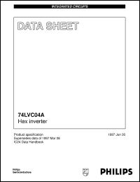 74LVC04D datasheet: Hex inverter 74LVC04D