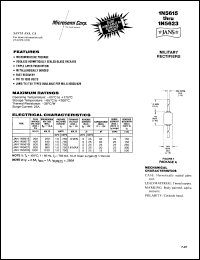 1N5621US datasheet: Fast Rectifier (100-500ns) 1N5621US