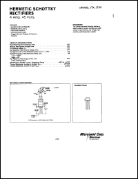 1N6492 datasheet: Schottky Rectifier 1N6492