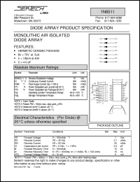 1N6511 datasheet: Diode Array 1N6511