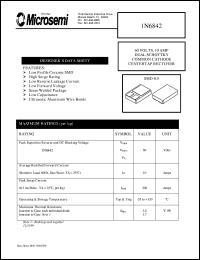 1N6842 datasheet: Schottky Rectifier 1N6842