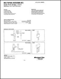 673-1S datasheet: Single Phase Bridge 673-1S