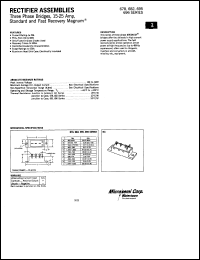 678-1 datasheet: 3 Phase Bridge 678-1