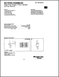 697-4 datasheet: Single Phase Bridge 697-4