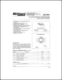 SD1564 datasheet: RF NPN Transistor SD1564