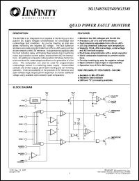 SG1548L/883B datasheet: DC:AC - Programmable Quad Line Fault Monitor SG1548L/883B