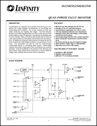 SG1548L datasheet: DC:AC - Programmable Quad Line Fault Monitor SG1548L