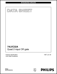 74LVC32AD datasheet: Quad 2-input OR gate 74LVC32AD