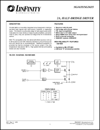 SG1635R datasheet: Driver - Dual HI Speed MOSFET, Inverting SG1635R