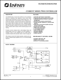 SG1846J/DESC datasheet: Current Mode PWMs SG1846J/DESC