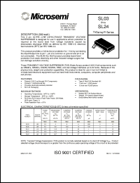SL15 datasheet: Transient Voltage Suppressor SL15