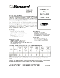 SMP6LC12 datasheet: Transient Voltage Suppressor SMP6LC12