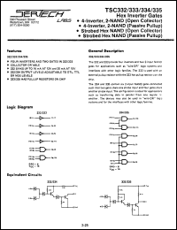 TC333AL/CL datasheet: High Noise Immunity Logic TC333AL/CL