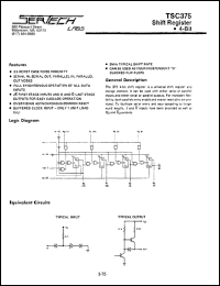 TC375AL/CL datasheet: High Noise Immunity Logic TC375AL/CL