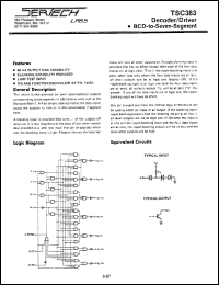 TC383AL/CL datasheet: High Noise Immunity Logic TC383AL/CL