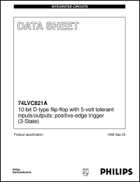 74LVC821ADB datasheet: 10-bit D-type flip-flop with 5 V tolerant inputs/outputs; positive-edge trigger (3-State) 74LVC821ADB