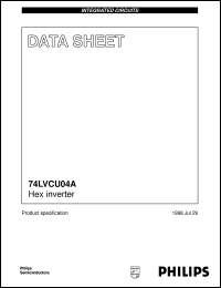74LVCU04AD datasheet: Hex inverter 74LVCU04AD