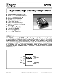 SP6832EK datasheet: High speed,high efficiency voltage inverter SP6832EK