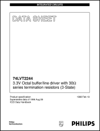 74LVT2244PW datasheet: 3.3V Octal buffer/line driver with 30series termination resistors (3-State) 74LVT2244PW