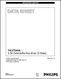 74LVT244ADB datasheet: 3.3V Octal buffer/line driver (3-State) 74LVT244ADB