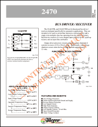 ULQ2470L datasheet: Bus driver/receiver ULQ2470L