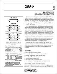 UDN2559EB datasheet: Protected quad power driver UDN2559EB