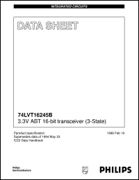 74LVT16245B-1DL datasheet: 3.3V ABT 16-bit transceiver (3-State) 74LVT16245B-1DL