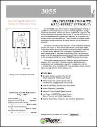 UGN3055U datasheet: Multiplexed two-wire hall-effect sensor ICs UGN3055U