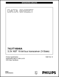 74LVT16646ADL datasheet: 3.3V ABT 16-bit bus transceiver (3-State) 74LVT16646ADL