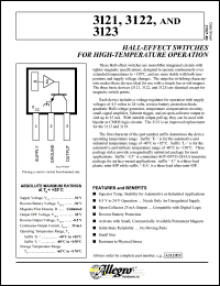 A3123ELT datasheet: Hall-effect switche for high-temperature operation A3123ELT