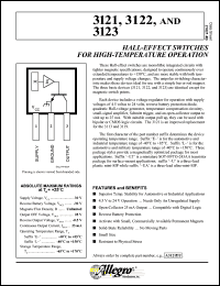 A3123EU datasheet: Hall-effect switche for high-temperature operation A3123EU