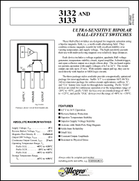 UGL3132LT datasheet: Ultra-sensitive bipolar hall-effect switche UGL3132LT